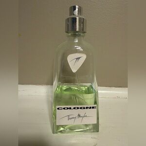 Thierry Mugler Green and Silver Cologne Bottle
